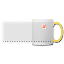 Lade das Bild in den Galerie-Viewer, Panorama-Becher selbst gestalten und bedrucken - Weiß/Gelb