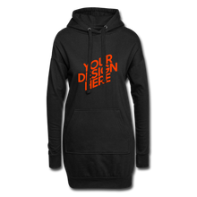 Lade das Bild in den Galerie-Viewer, Hoodie Dress Damen/Frauen selbst gestalten und bedrucken - Schwarz