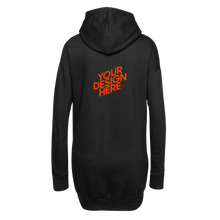 Lade das Bild in den Galerie-Viewer, Hoodie Dress Damen/Frauen selbst gestalten und bedrucken - Schwarz