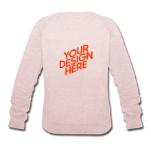 Lade das Bild in den Galerie-Viewer, Bio Sweatshirt by Stanley & Stella Damen/Frauen selbst gestalten und bedrucken - Rosa-Creme meliert