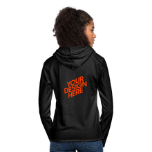 Lade das Bild in den Galerie-Viewer, Light Unisex Sweatshirt Hoodie Damen/Frauen selbst gestalten und bedrucken - Anthrazit