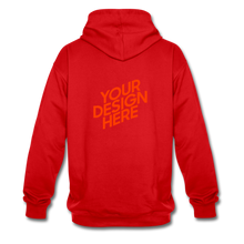 Lade das Bild in den Galerie-Viewer, Contrast Colour Hoodie Damen/Frauen selbst gestalten und bedrucken - Rot/Weiß