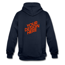 Lade das Bild in den Galerie-Viewer, Contrast Colour Hoodie Damen/Frauen selbst gestalten und bedrucken - Navy/Rot