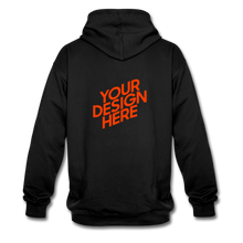 Lade das Bild in den Galerie-Viewer, Contrast Colour Hoodie Damen/Frauen selbst gestalten und bedrucken - Schwarz/Grau meliert