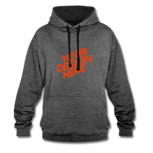 Lade das Bild in den Galerie-Viewer, Contrast Colour Hoodie Damen/Frauen selbst gestalten und bedrucken - Anthrazit/Schwarz