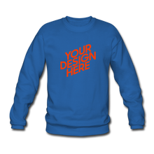 Lade das Bild in den Galerie-Viewer, Unisex Sweatshirt Damen/Frauen selbst gestalten und bedrucken - Royalblau