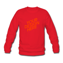 Lade das Bild in den Galerie-Viewer, Unisex Sweatshirt Damen/Frauen selbst gestalten und bedrucken - Rot