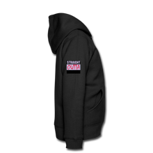 Lade das Bild in den Galerie-Viewer, Kinder Premium Kapuzenpulli mit Reißverschluss Zip Hoodie selbst gestalten und bedrucken - black