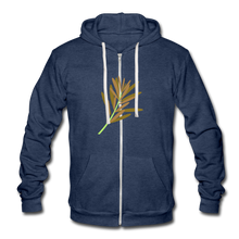 Lade das Bild in den Galerie-Viewer, Tri-blend Hooded Jacket by Bella + Canvas Herren/Männer selbst gestalten und bedrucken - heather navy