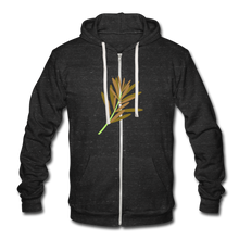Lade das Bild in den Galerie-Viewer, Tri-blend Hooded Jacket by Bella + Canvas Herren/Männer selbst gestalten und bedrucken - charcoal grey