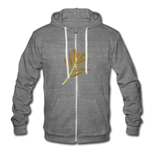 Lade das Bild in den Galerie-Viewer, Tri-blend Hooded Jacket by Bella + Canvas Herren/Männer selbst gestalten und bedrucken - grey tri-blend