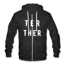 Lade das Bild in den Galerie-Viewer, Tri-Blend Hooded Jacket von Bella + Canvas Herren/Männer selbst gestalten und bedrucken - charcoal grey