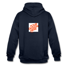 Lade das Bild in den Galerie-Viewer, Contrast Colour Hoodie Herren/Männer selbst gestalten und bedrucken - navy/heather grey