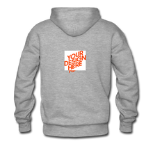 Lade das Bild in den Galerie-Viewer, Premium Hoodie Herren/Männer selbst gestalten und bedrucken - heather grey