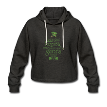 Lade das Bild in den Galerie-Viewer, Damen/Frauen selbst gestalten und bedruckenCropped Hoodie - charcoal grey