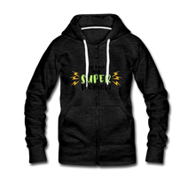 Lade das Bild in den Galerie-Viewer, Damen/Frauen selbst gestalten und bedrucken Premium Hooded Jacket - charcoal grey