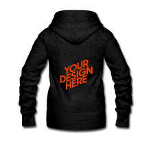 Lade das Bild in den Galerie-Viewer, Damen/Frauen selbst gestalten und bedrucken Premium Hooded Jacket - charcoal grey