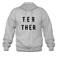 Lade das Bild in den Galerie-Viewer, Schwergewichtige Kapuzenjacke für Herren/Männer selbst gestalten und bedrucken - heather grey