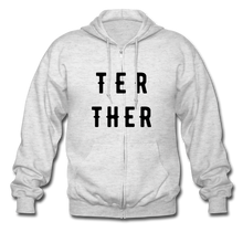 Lade das Bild in den Galerie-Viewer, Schwergewichtige Kapuzenjacke für Herren/Männer selbst gestalten und bedrucken - heather white