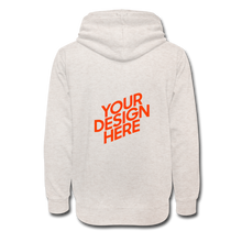 Lade das Bild in den Galerie-Viewer, Shawl Collar Hoodie Damen/Frauen selbst gestalten und bedrucken - heather oatmeal