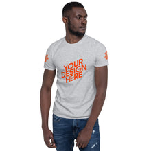 Lade das Bild in den Galerie-Viewer, Kurzärmeliges T-Shirt mit vielem Wahlen Herren/Männer selbst gestalten und bedrucken
