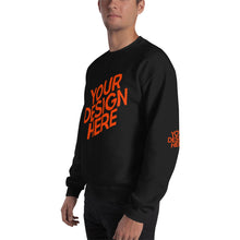 Lade das Bild in den Galerie-Viewer, Crew-Ausschnitt Pullover Herren/Männer selbst gestalten und bedrucken