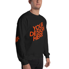 Lade das Bild in den Galerie-Viewer, Crew-Ausschnitt Pullover Herren/Männer selbst gestalten und bedrucken
