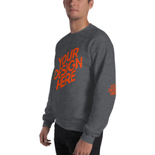 Lade das Bild in den Galerie-Viewer, Crew-Ausschnitt Pullover Herren/Männer selbst gestalten und bedrucken