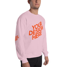 Lade das Bild in den Galerie-Viewer, Crew-Ausschnitt Pullover Herren/Männer selbst gestalten und bedrucken