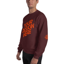 Lade das Bild in den Galerie-Viewer, Crew-Ausschnitt Pullover Herren/Männer selbst gestalten und bedrucken