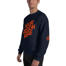 Lade das Bild in den Galerie-Viewer, Crew-Ausschnitt Pullover Herren/Männer selbst gestalten und bedrucken