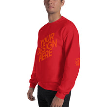 Lade das Bild in den Galerie-Viewer, Crew-Ausschnitt Pullover Herren/Männer selbst gestalten und bedrucken