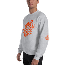 Lade das Bild in den Galerie-Viewer, Crew-Ausschnitt Pullover Herren/Männer selbst gestalten und bedrucken