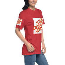 Lade das Bild in den Galerie-Viewer, Kurzärmeliges bequeme T-Shirt Damen/Frauen GTS907654 selbst gestalten und bedrucken