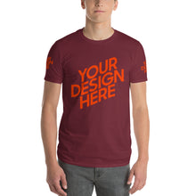 Lade das Bild in den Galerie-Viewer, Bequeme Kurzärmeliges T-shirt Herren/Männer selbst gestalten und bedrucken