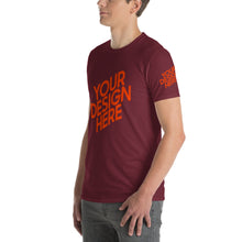 Lade das Bild in den Galerie-Viewer, Bequeme Kurzärmeliges T-shirt Herren/Männer selbst gestalten und bedrucken