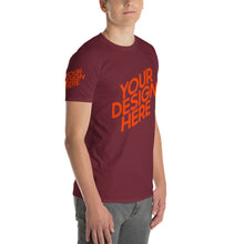 Lade das Bild in den Galerie-Viewer, Bequeme Kurzärmeliges T-shirt Herren/Männer selbst gestalten und bedrucken