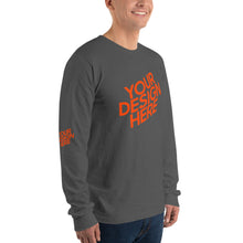 Lade das Bild in den Galerie-Viewer, Amerikanisches Langarm-T-Shirt mit vollem Ärmeln für Herren/Männer selbst entworfen und bedruckt