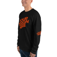 Lade das Bild in den Galerie-Viewer, Amerikanisches Langarm-T-Shirt mit vollem Ärmeln für Herren/Männer selbst entworfen und bedruckt