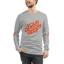 Lade das Bild in den Galerie-Viewer, Langarm-T-Shirt deine Stil Herren/Männer selbst gestalten und bedrucken