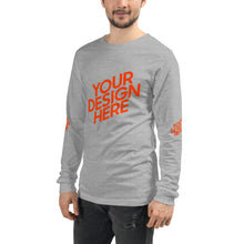 Lade das Bild in den Galerie-Viewer, Langarm-T-Shirt deine Stil Herren/Männer selbst gestalten und bedrucken