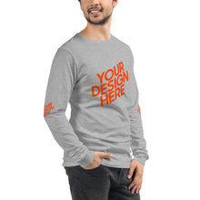 Lade das Bild in den Galerie-Viewer, Langarm-T-Shirt deine Stil Herren/Männer selbst gestalten und bedrucken