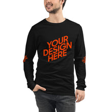 Lade das Bild in den Galerie-Viewer, Langarm-T-Shirt deine Stil Herren/Männer selbst gestalten und bedrucken