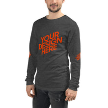Lade das Bild in den Galerie-Viewer, Langarm-T-Shirt deine Stil Herren/Männer selbst gestalten und bedrucken