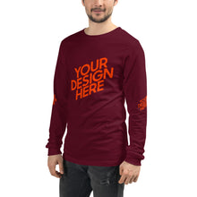 Lade das Bild in den Galerie-Viewer, Langarm-T-Shirt deine Stil Herren/Männer selbst gestalten und bedrucken