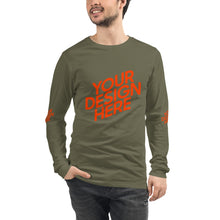 Lade das Bild in den Galerie-Viewer, Langarm-T-Shirt deine Stil Herren/Männer selbst gestalten und bedrucken