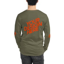 Lade das Bild in den Galerie-Viewer, Langarm-T-Shirt deine Stil Herren/Männer selbst gestalten und bedrucken