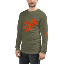 Lade das Bild in den Galerie-Viewer, Langarm-T-Shirt deine Stil Herren/Männer selbst gestalten und bedrucken