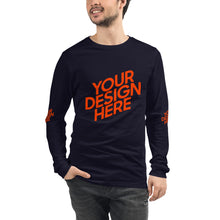 Lade das Bild in den Galerie-Viewer, Langarm-T-Shirt deine Stil Herren/Männer selbst gestalten und bedrucken