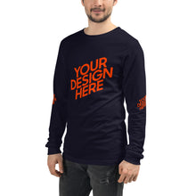 Lade das Bild in den Galerie-Viewer, Langarm-T-Shirt deine Stil Herren/Männer selbst gestalten und bedrucken
